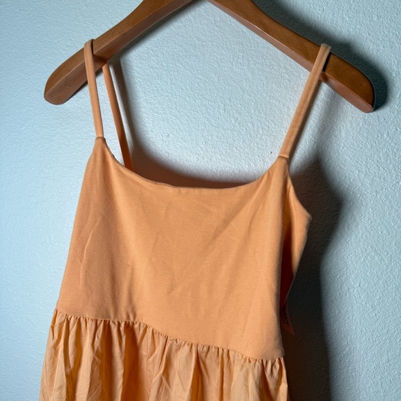 Old Navy NWT Orange Fit & Flare Combination MIDI Cami Dress Women’s Size Medium - Picture 5 of 7